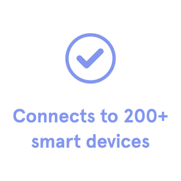 Connects to 200+ smart devices
